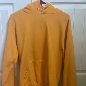 yellow champion hoodie
